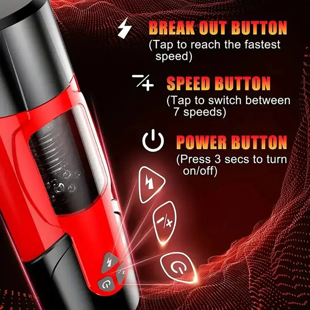 3 Thrust 7 Rotation Modes Sucking USB Rechargeable Auto Masturbator