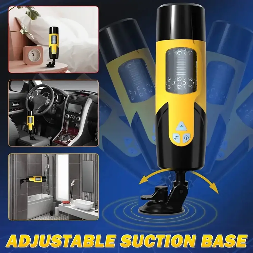 3 Thrust 7 Rotation Modes Sucking USB Rechargeable Auto Masturbator