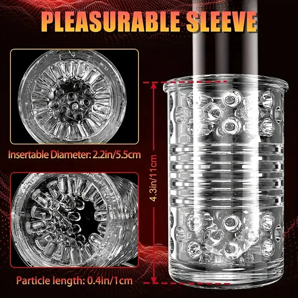 3 Thrust 7 Rotation Modes Sucking USB Rechargeable Auto Masturbator