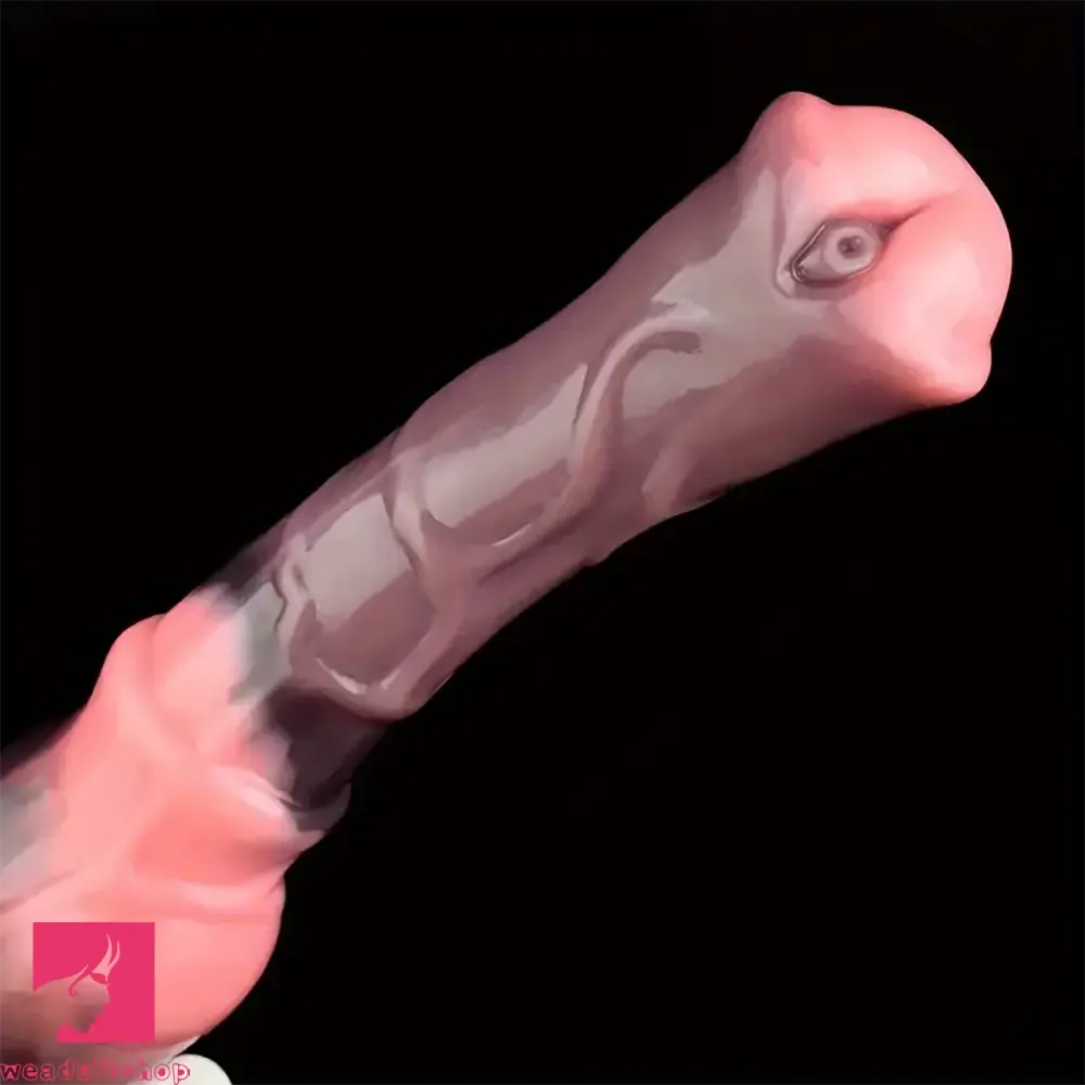 9.84in Colorful Soft Silicone Animal Horse Dildo For Men Women Toy