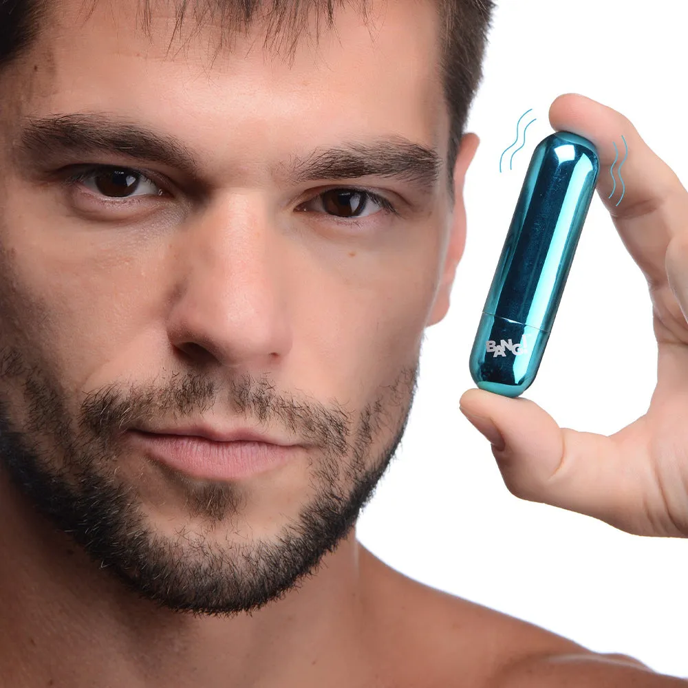 Bang! 10X Vibrating Ultra Bullet POWERFUL Vibrator Rechargeable Sex Toy Blue
