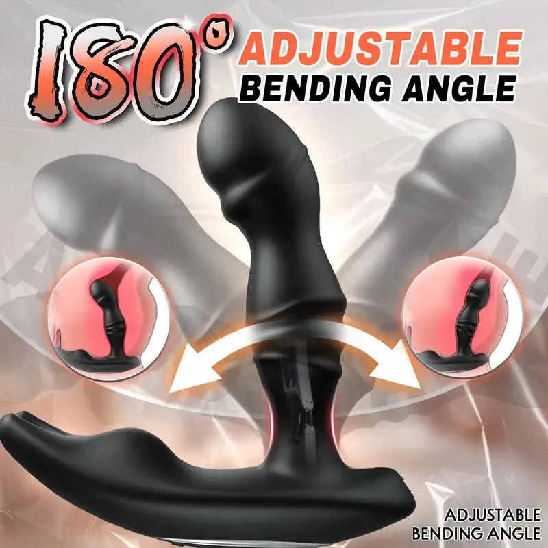 Bendable 180° Anal Vibrator Infinitely Variable 10 Vibrating Anal Butt Plug