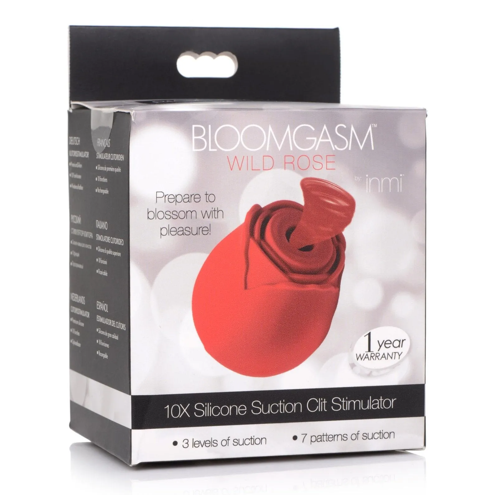 Bloomgasm Wild Rose 10x Silicone Clit Stimulator