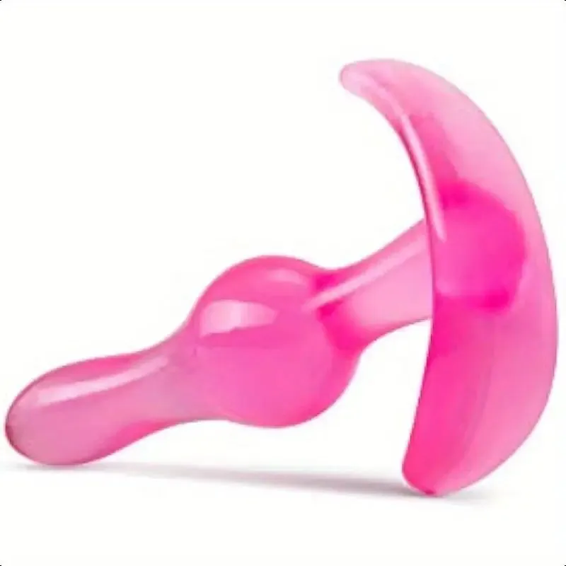 Blush Curvy Anal Plug Wearable 3.5 Beginners Tapered Soft Anal Toy