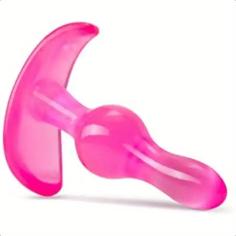 Blush Curvy Anal Plug Wearable 3.5 Beginners Tapered Soft Anal Toy