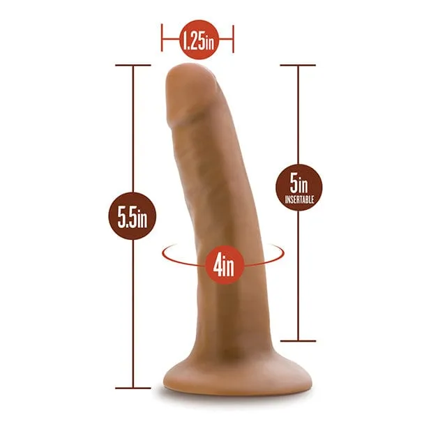 Blush Novelties - Dr Skin Silicone Dr Lucas Realistic Dildo with Balls 5.5 (Mocha)