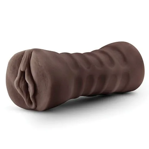 Blush Novelties - Hot Chocolate Alexis Vibrating Stroker Masturbator (Chocolate)