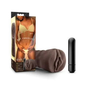 Blush Novelties - Hot Chocolate Alexis Vibrating Stroker Masturbator (Chocolate)