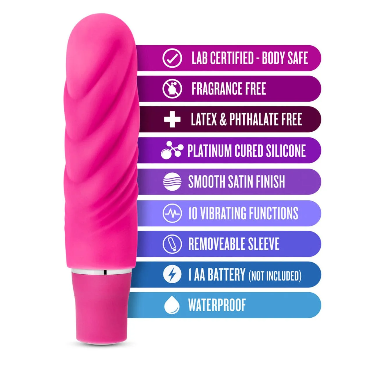 Blush Novelties - Luxe Nimbus Mini Stimulator Bullet Vibrator (Fuchsia)