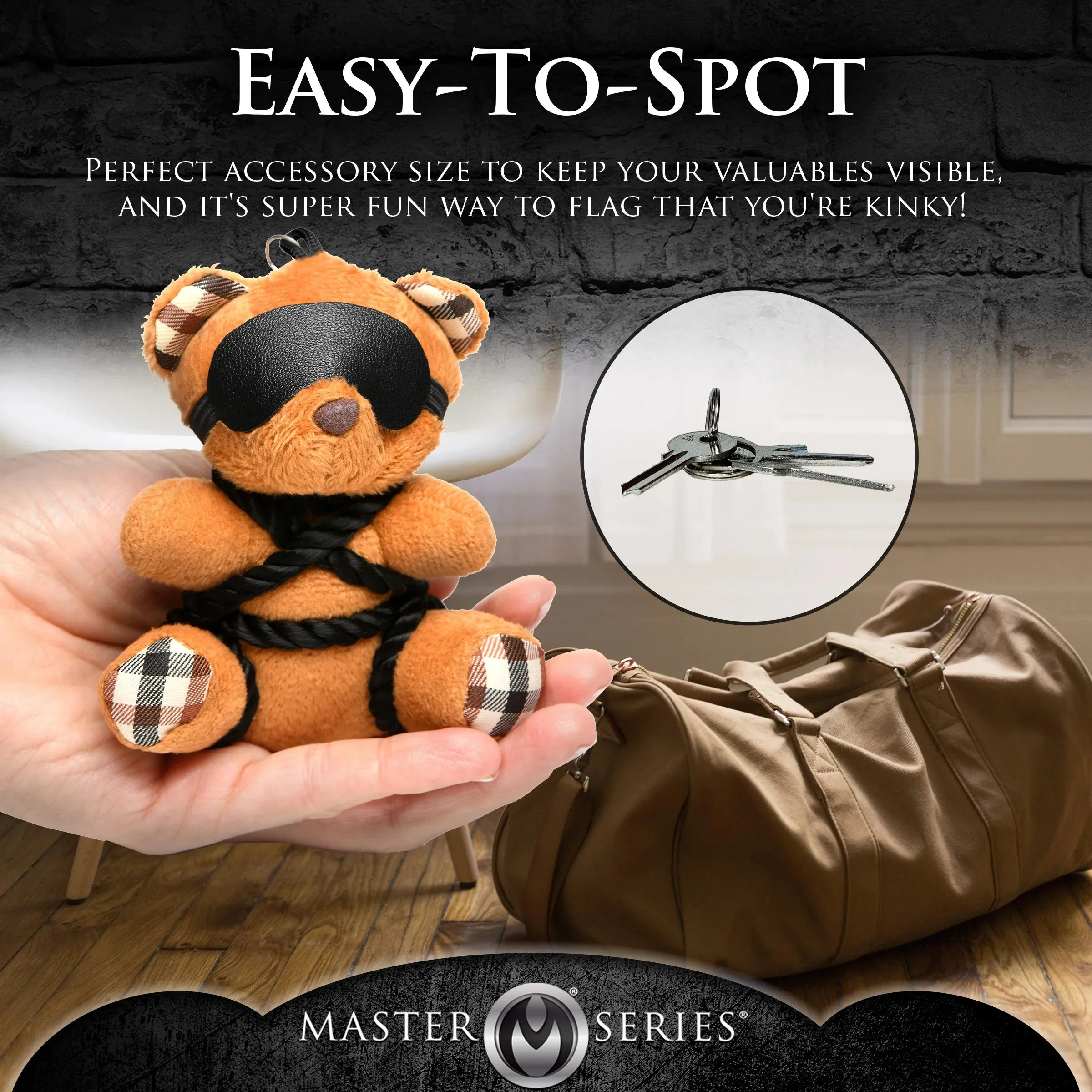 Bondage Bear Keychain Rope by XR