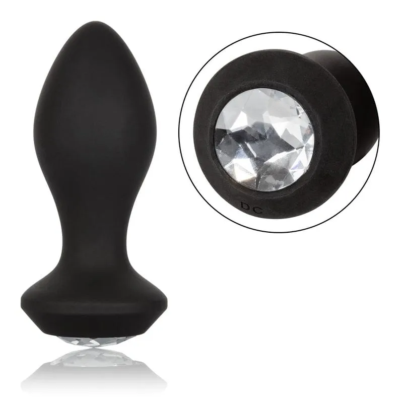 Calexotics Power Gem Vibrating Petite Crystal Probe Black
