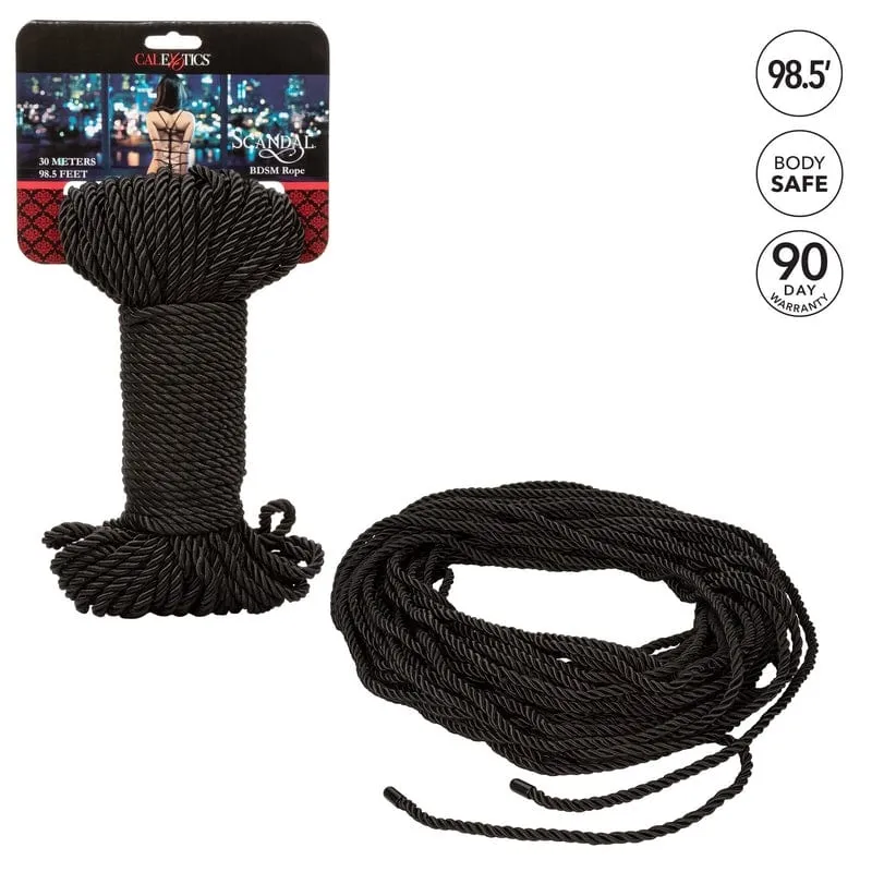 Calexotics Scandal BDSM Black Rope 30m