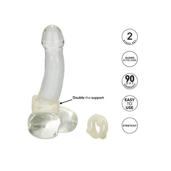 Calexotics Silicone Island Ring Double Stacker