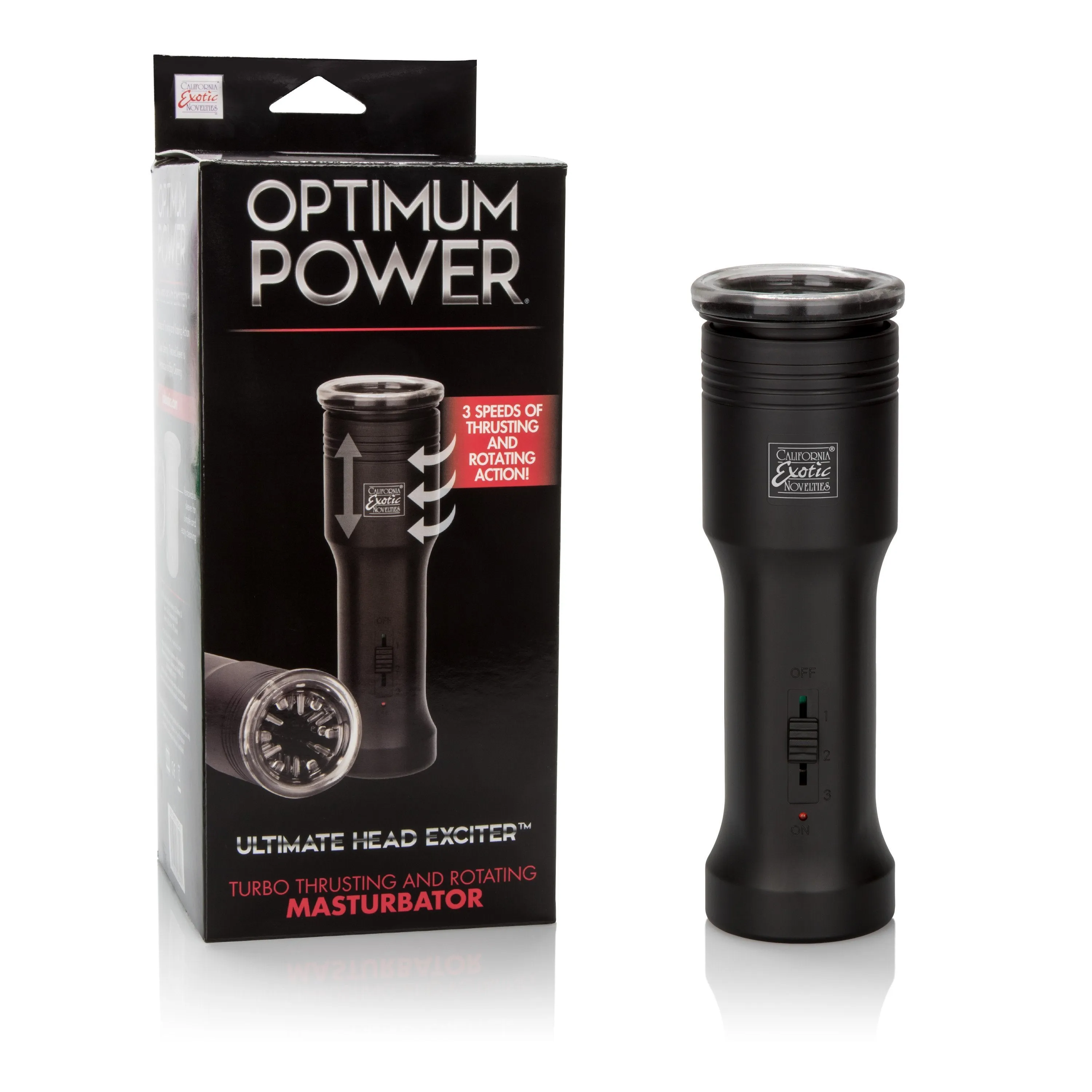 California Exotics - Optimum Power Ultimate Head Exciter Masturbator (Black)