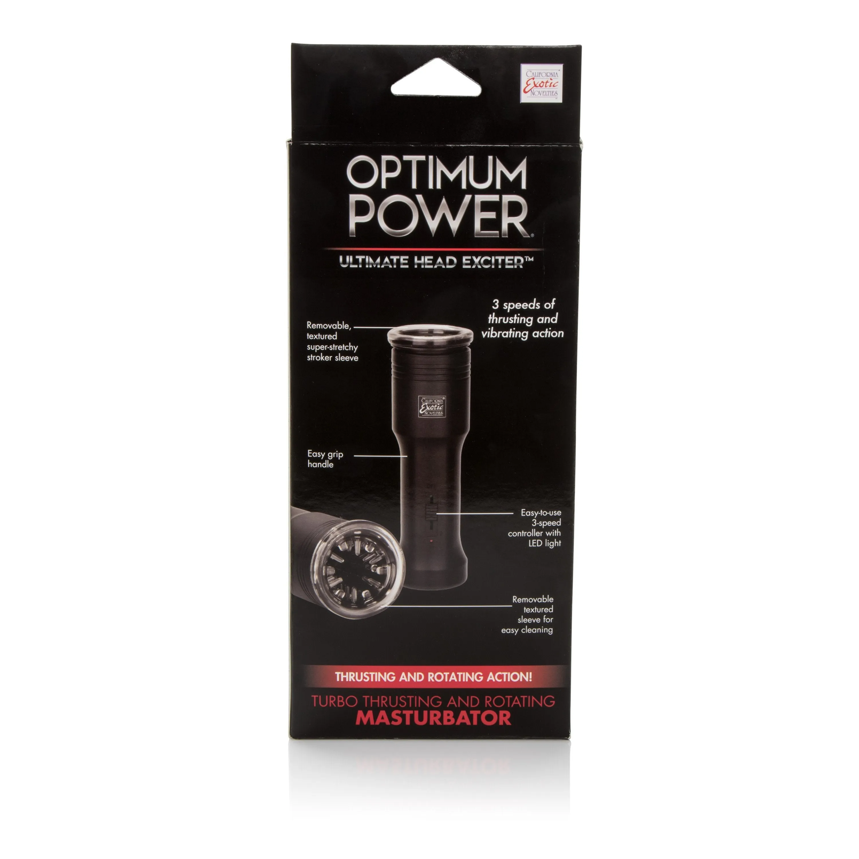 California Exotics - Optimum Power Ultimate Head Exciter Masturbator (Black)