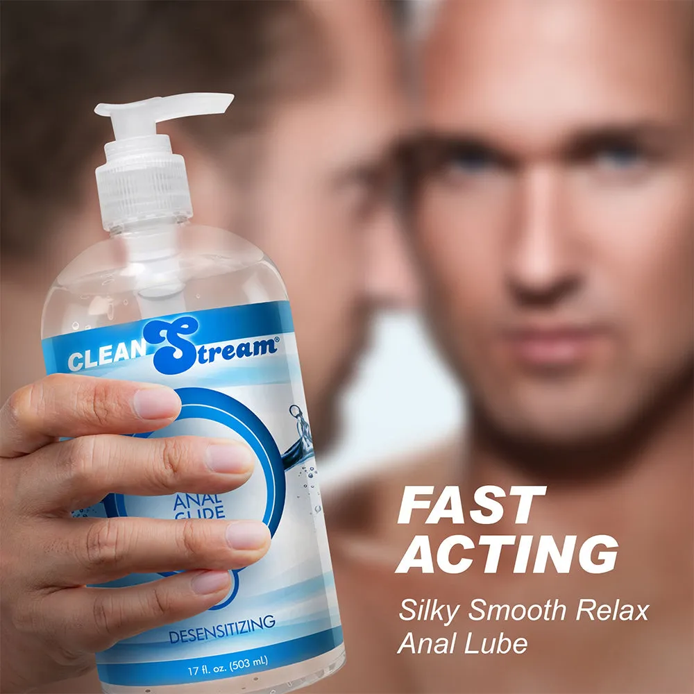 CleanStream Relax Anal Desensitizing Lubricant Numbing Glide Ass Lube 518ml