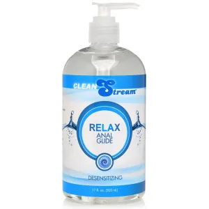 CleanStream Relax Anal Desensitizing Lubricant Numbing Glide Ass Lube 518ml