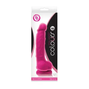 Colours Dual Density 8 in. Dildo Pink