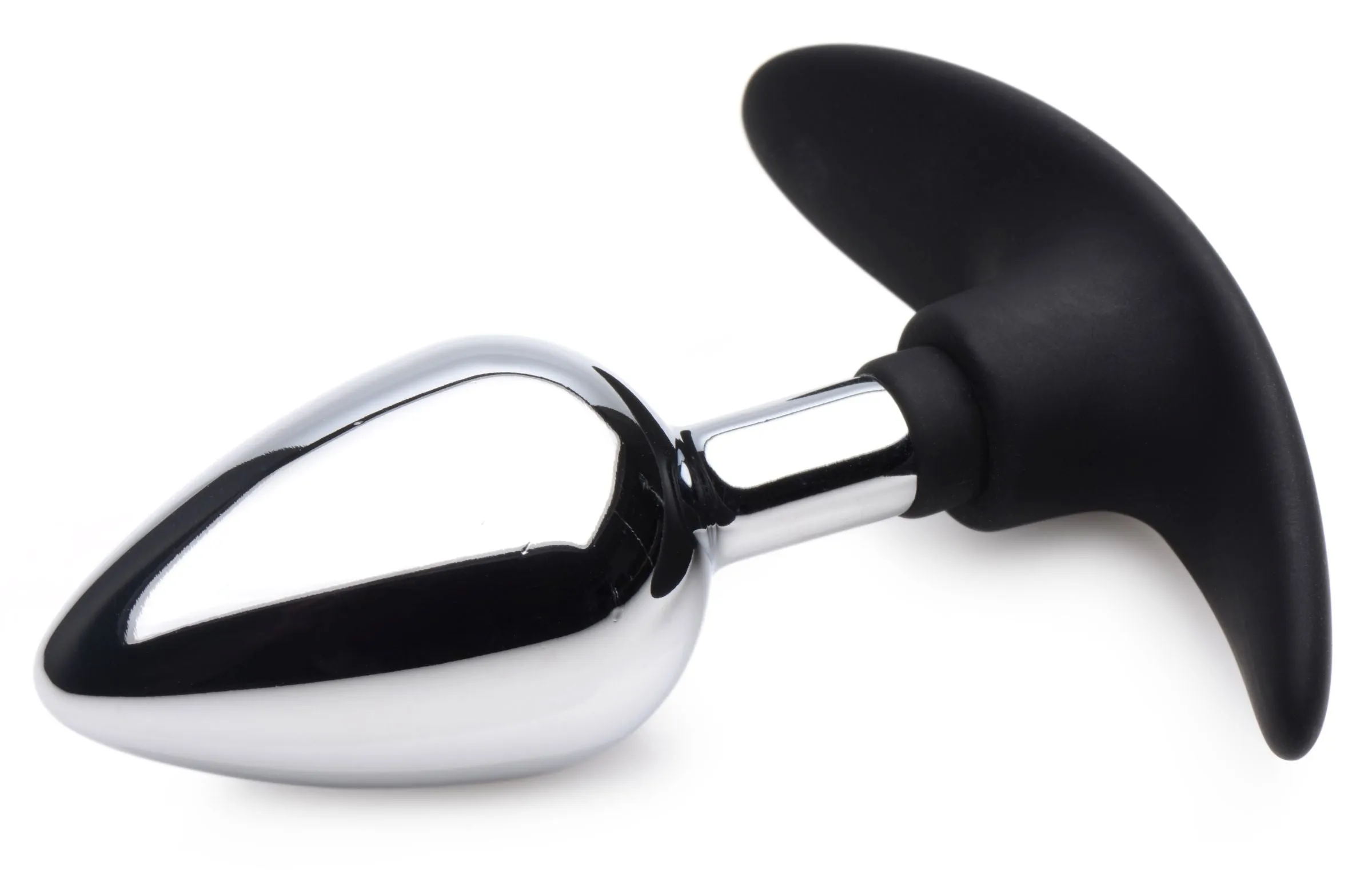 Dark Invader Metal And Silicone Anal Plug