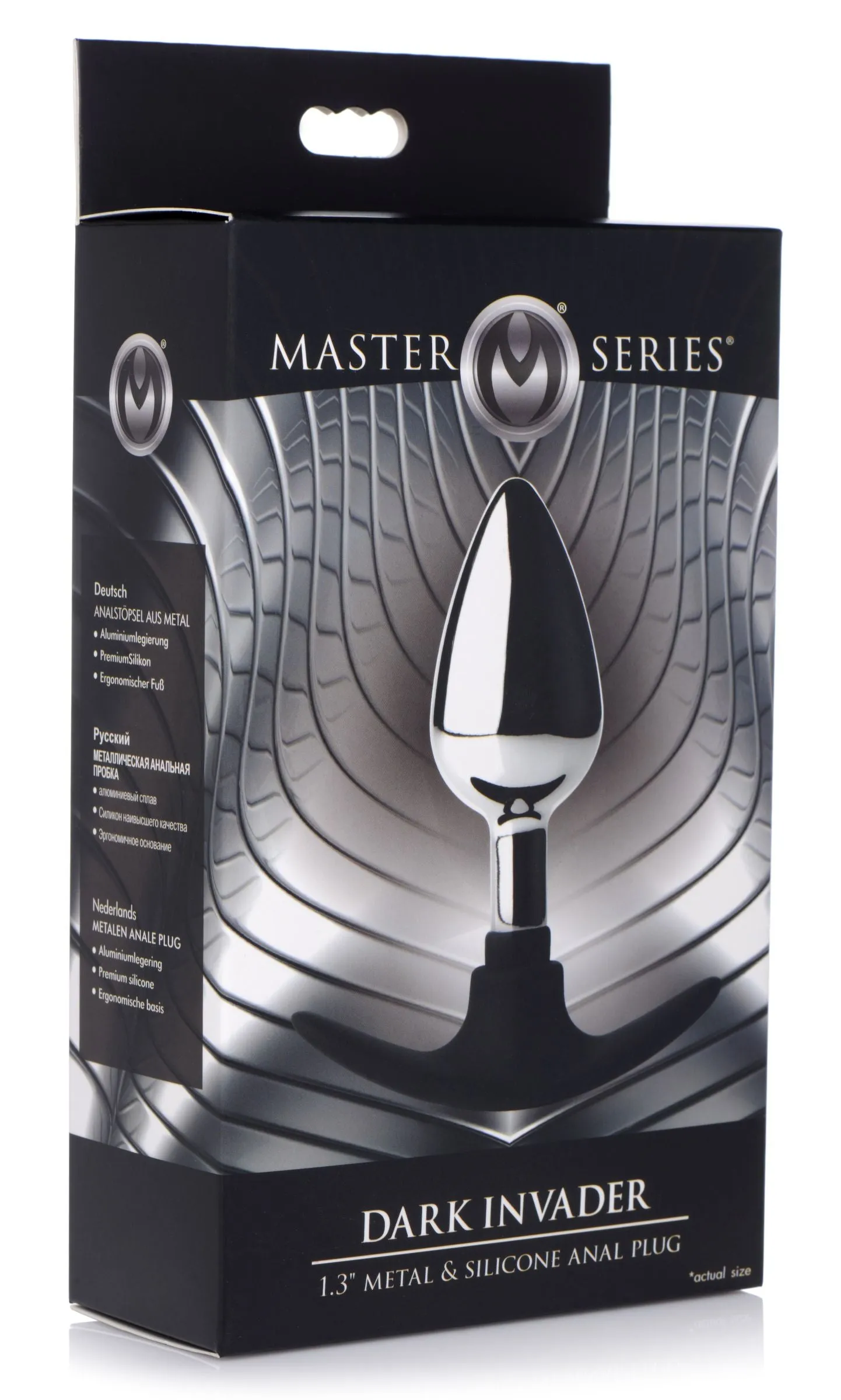 Dark Invader Metal And Silicone Anal Plug