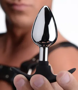 Dark Invader Metal And Silicone Anal Plug