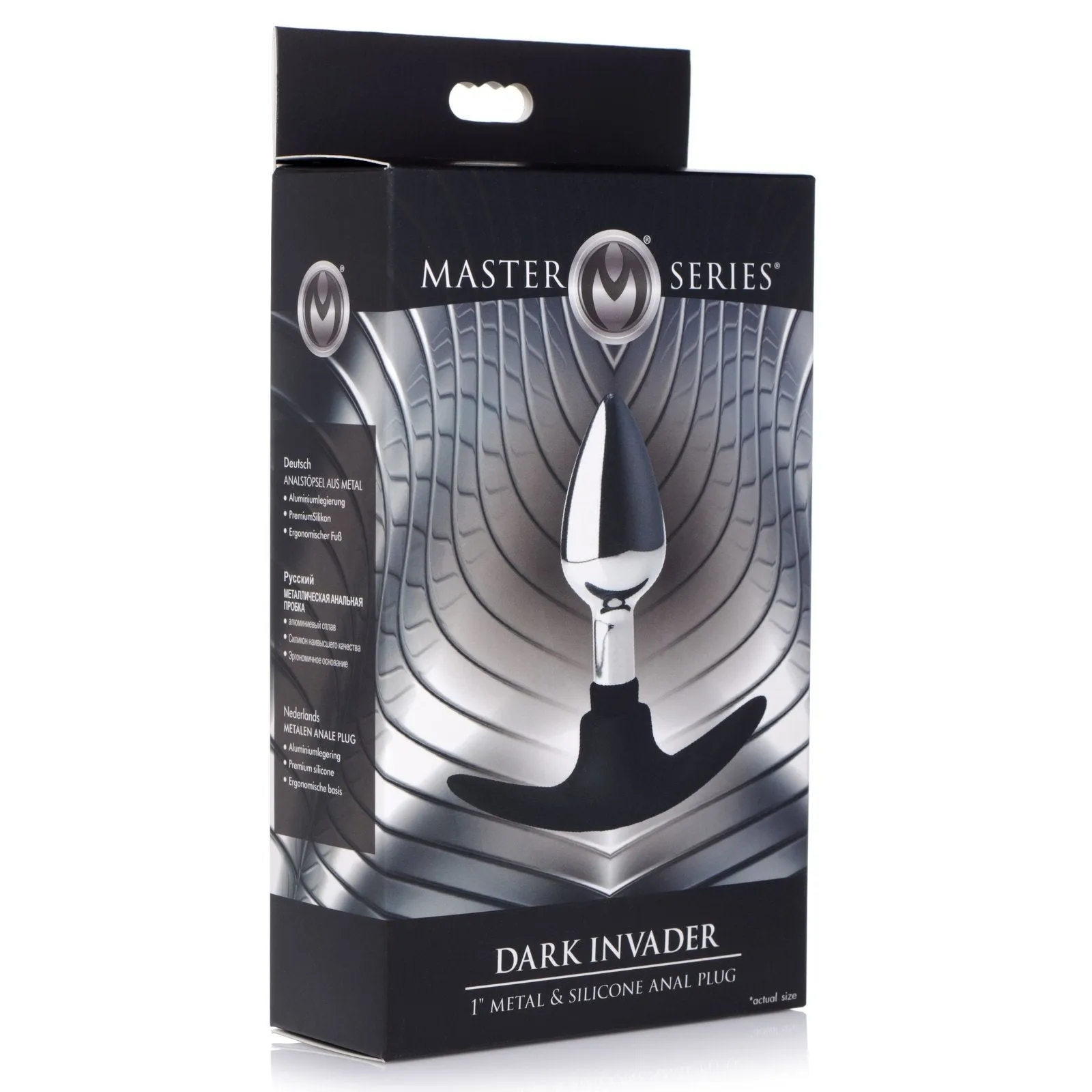 Dark Invader Metal And Silicone Anal Plug