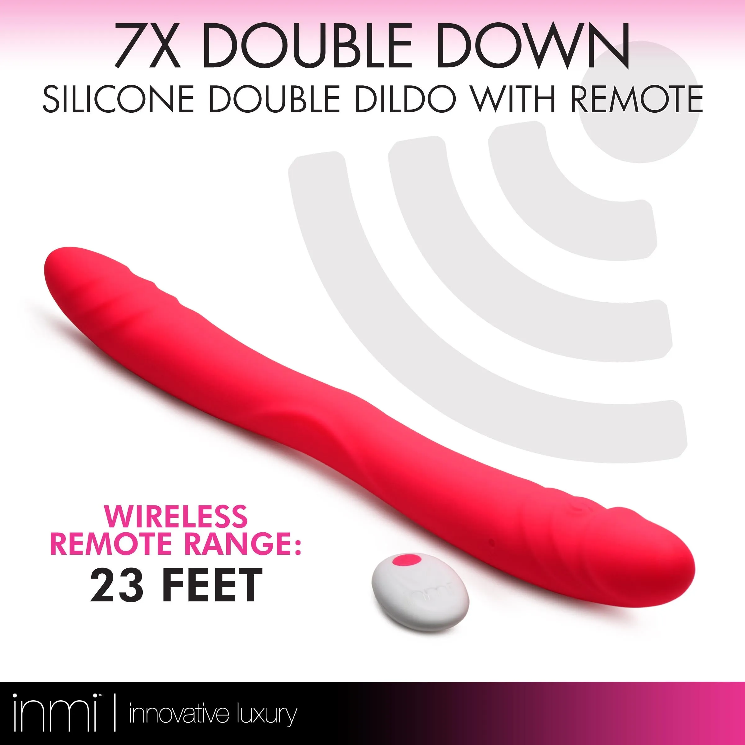 Double Down Dildo With Remote