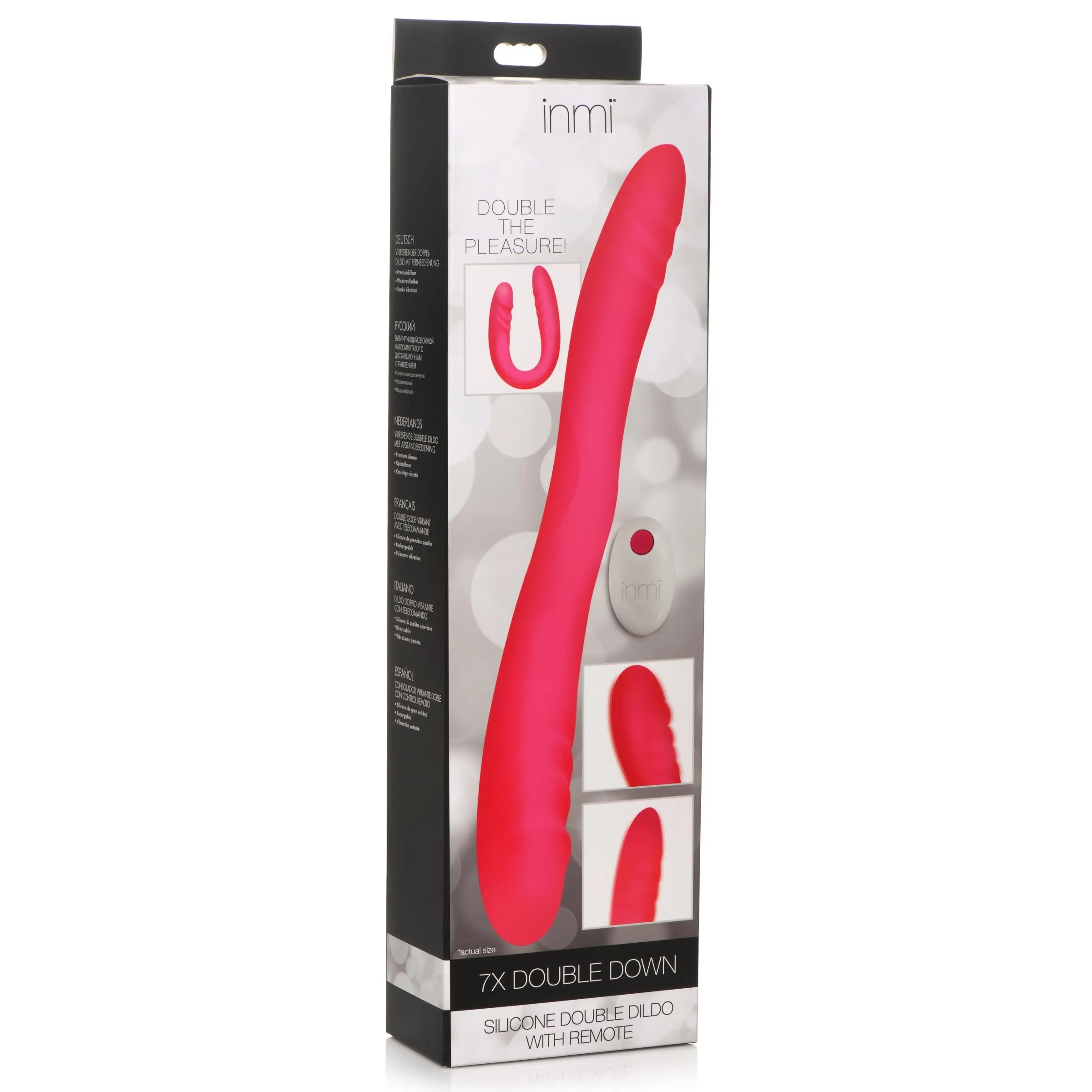 Double Down Dildo With Remote