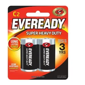 Eveready - Super Heavy Duty M1235 Battery Pack of 2 C2