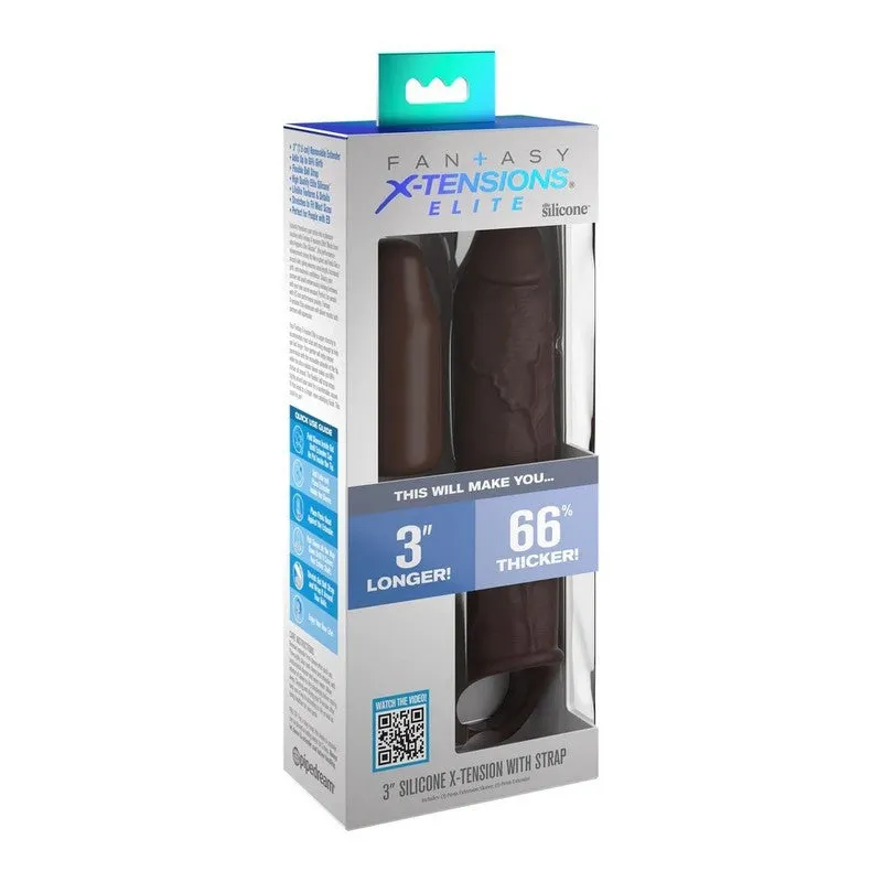 Fantasy X Tensions Penis Sleeve With Strap & Plug 3 by Pipedream Products®
