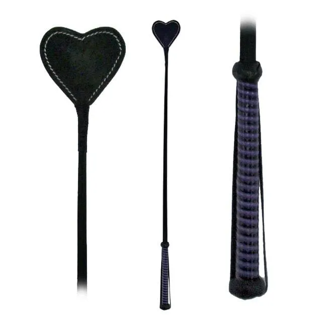 Fetissimo Riding Crop Heart Shaped Vegan Friendly