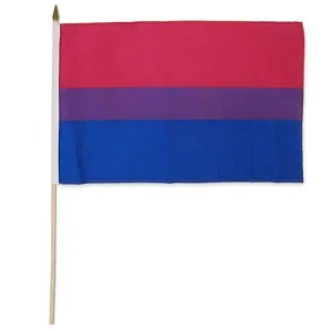 Flags Importer 12 x 18 Bisexual Stick Pride Flag