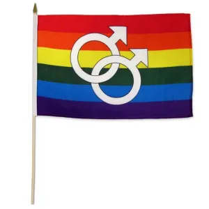 Flags Importer 12 x 18 Double Mars Stick Pride Flag