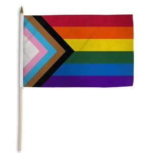 Flags Importer 12 x 18 Progress Stick Pride Flag
