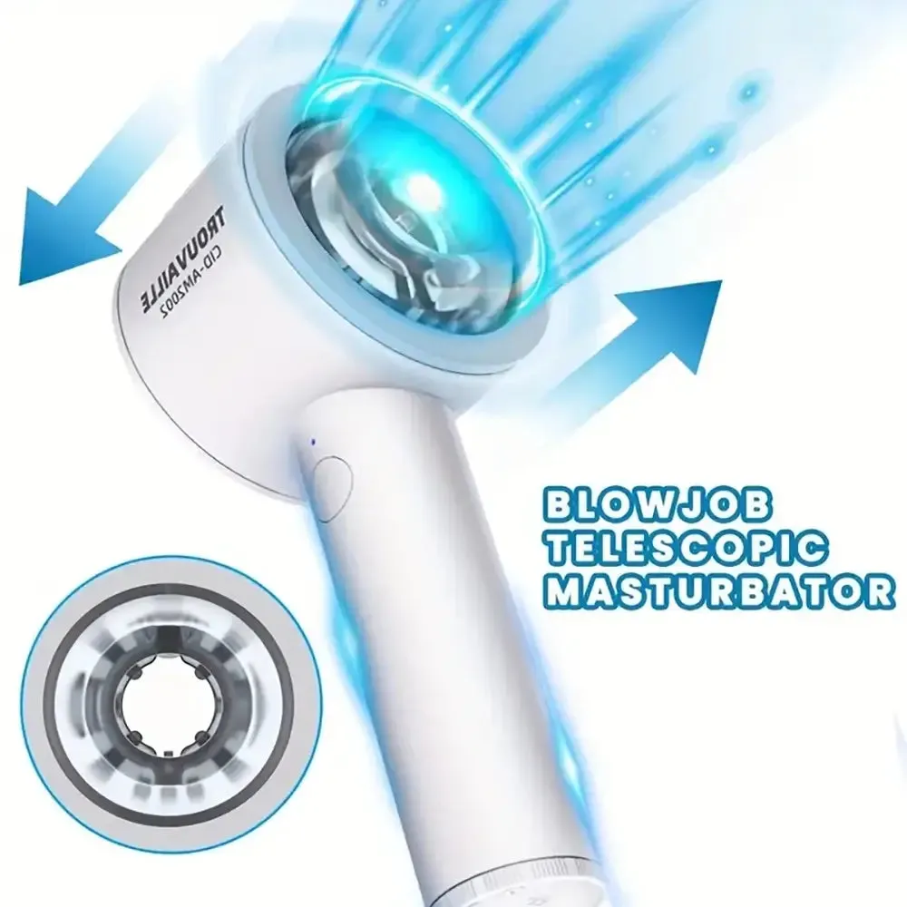Graduated Vibration Telescopic Human Skin Automatic Masturbator