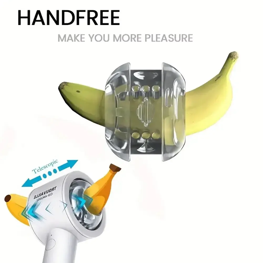 Graduated Vibration Telescopic Human Skin Automatic Masturbator