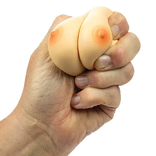 Hott Products - Stress Relief Breast Squishy Toy Fun Gift (Beige)