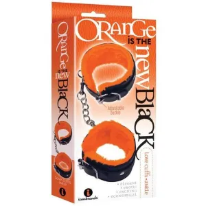 Icon Brands - Orange Is The New Black Furry Love Cuffs Adjustable Ankle Cuffs (Black)