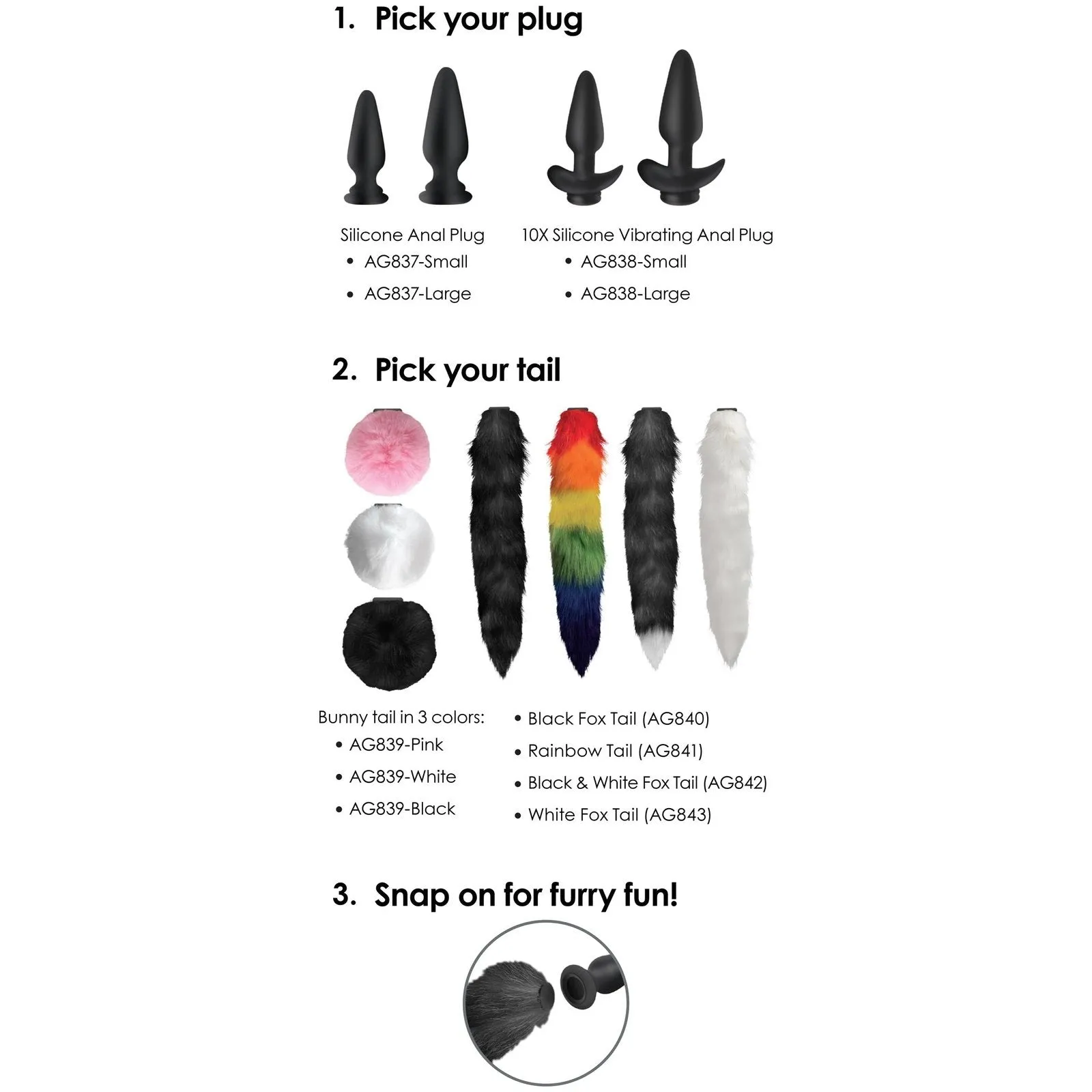 Interchangeable 10x Vibrating Silicone Anal Plug With Remote