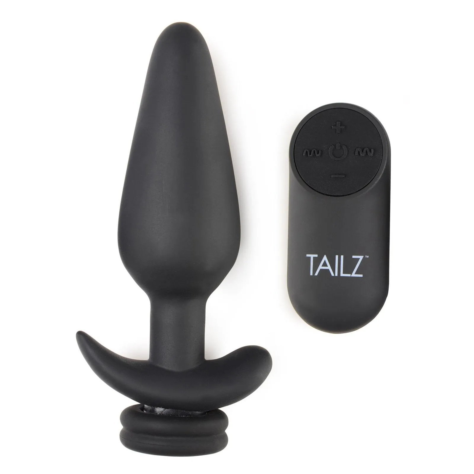 Interchangeable 10x Vibrating Silicone Anal Plug With Remote