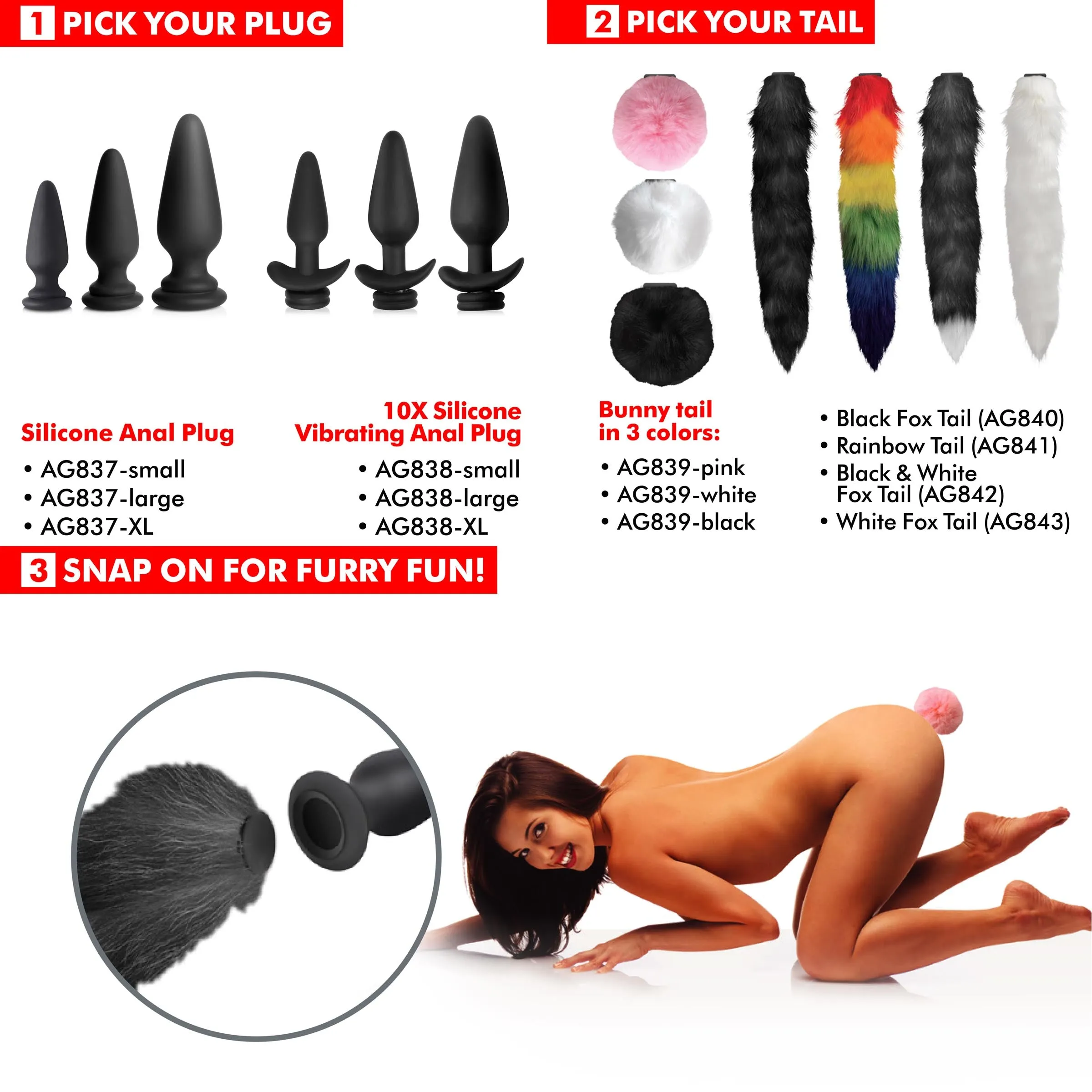 Interchangeable Vibrating Anal Plug With Remote