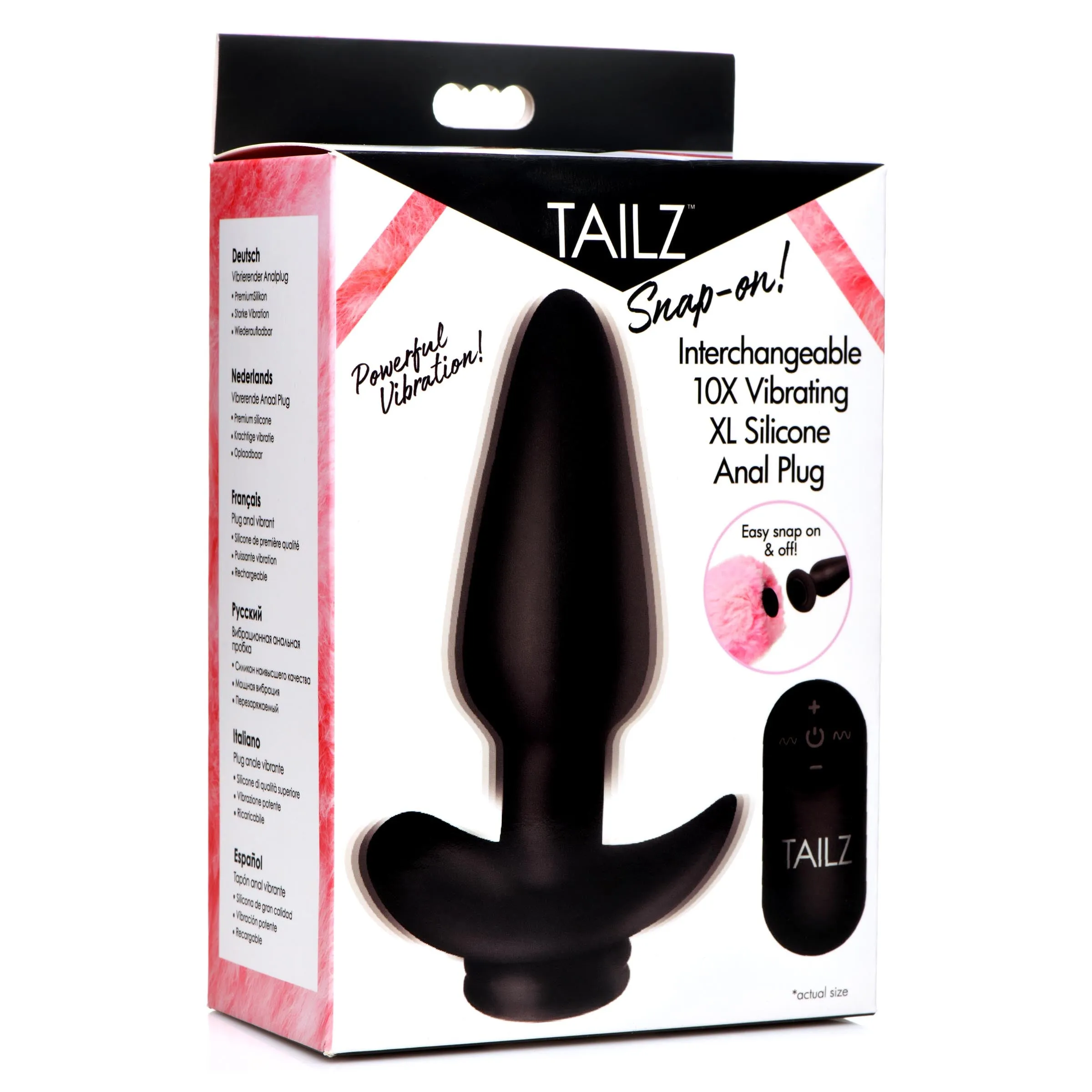 Interchangeable Vibrating Anal Plug With Remote
