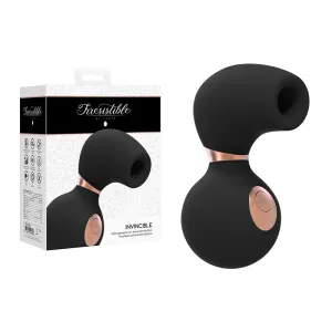 Irresistible Invincible Soft Pressure Air Wave Clitoral Stimulator Black
