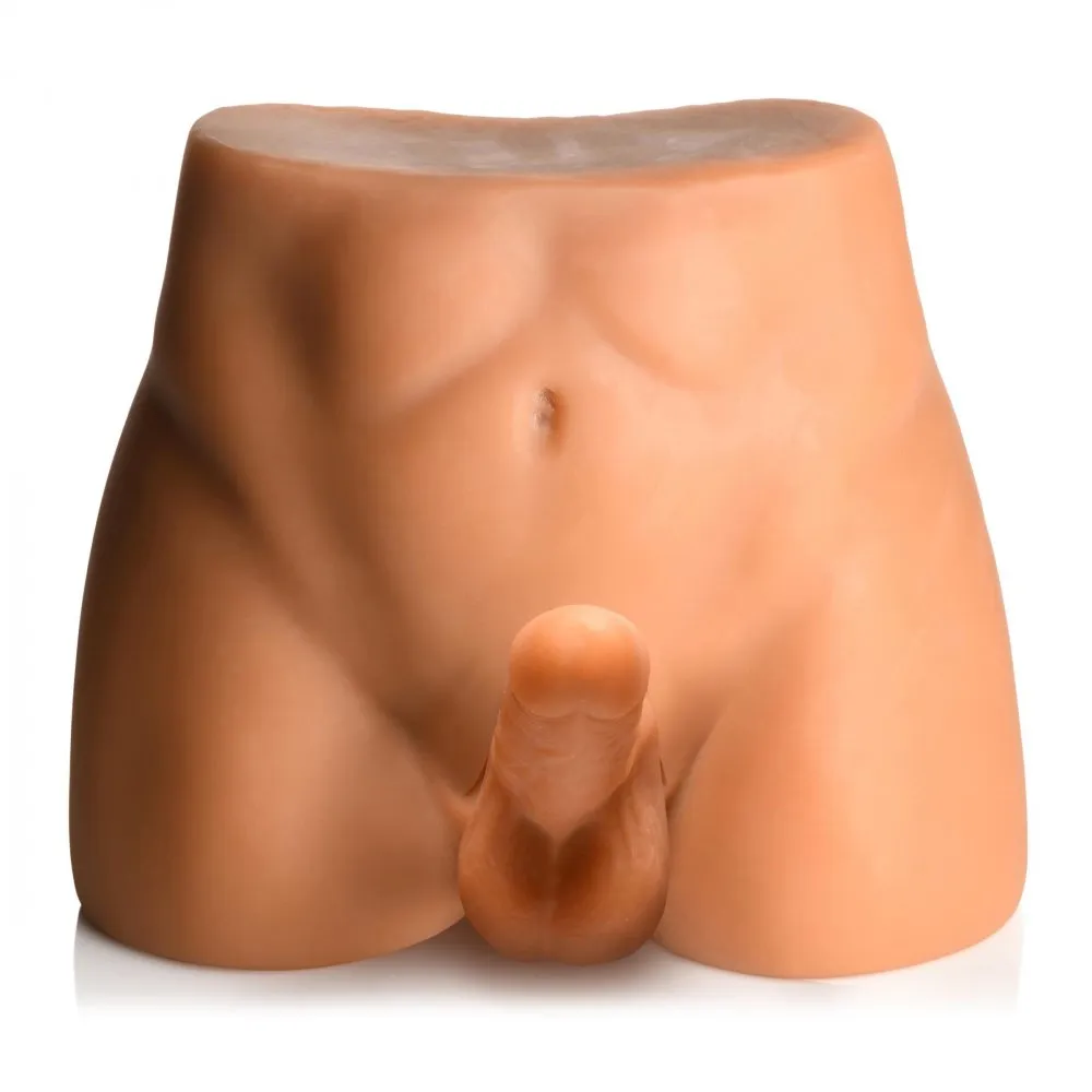 Jock Male Masturbator Thrusting 8 Vibrating Dildo Doll Torso Gay Sex Toy