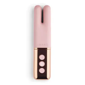 Le Wand Chrome Deux Rechargeable Silicone Mini Vibrator Rose Gold