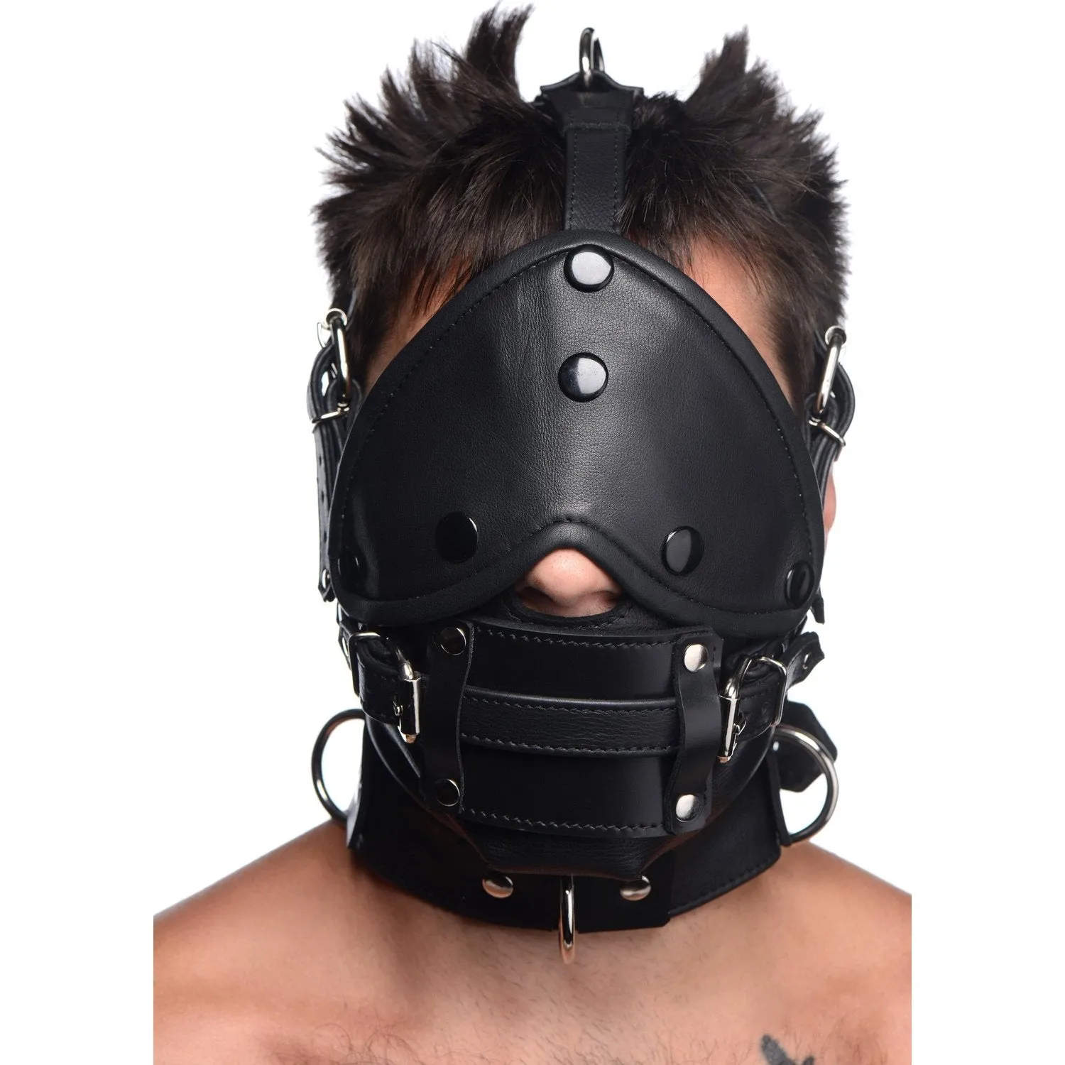 Leather Head Harness With Removeable Gag