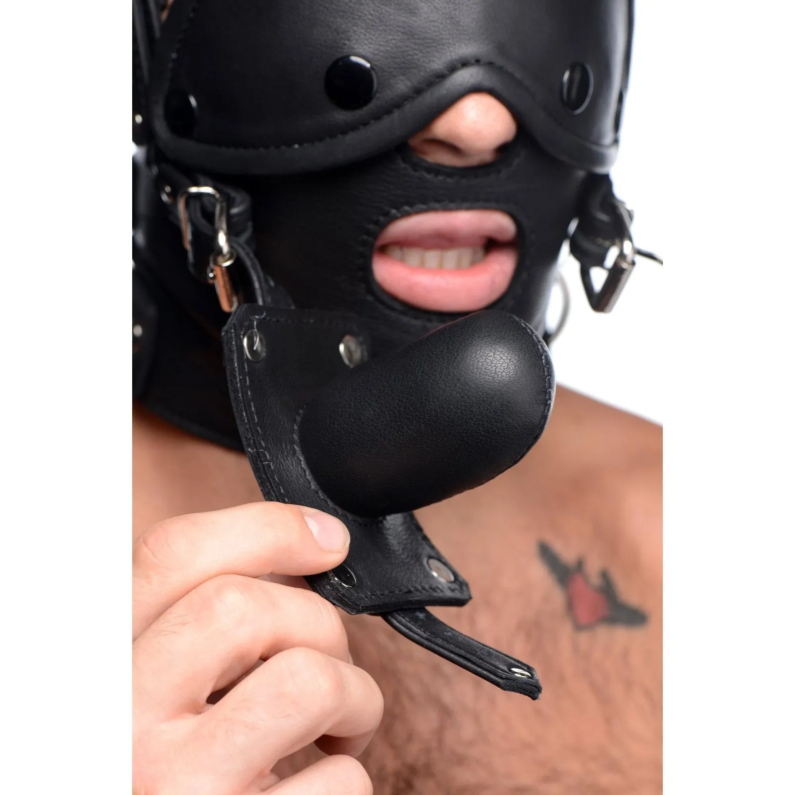 Leather Head Harness With Removeable Gag