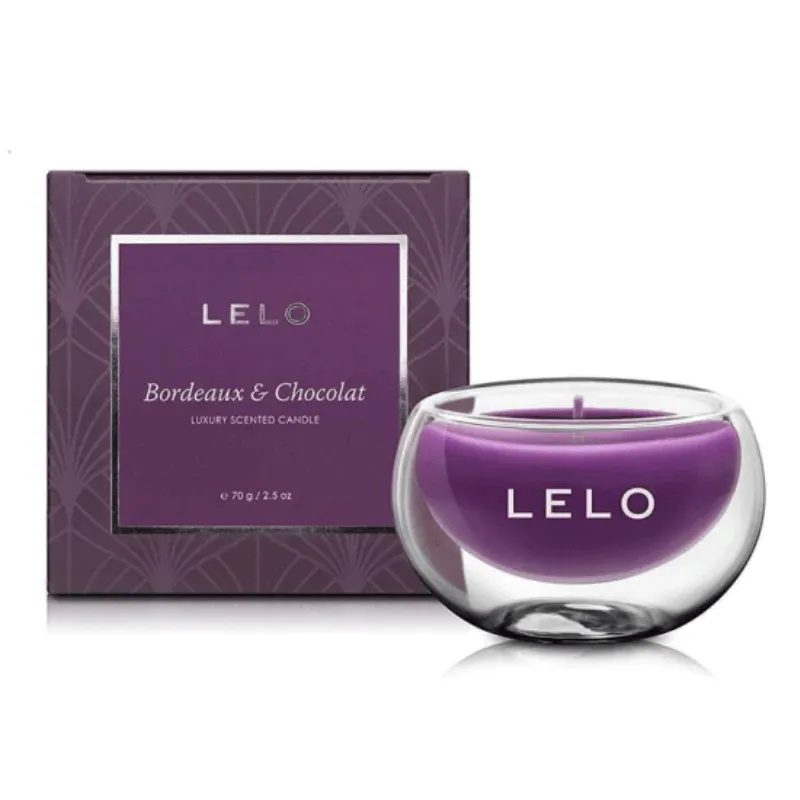 Lelo Bordeaux & Chocolate Luxury Scented Candle 70g