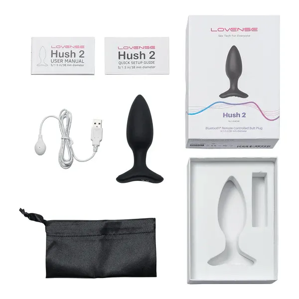 Lovense Hush 2 1.5 Bluetooth Vibrating Butt Plug