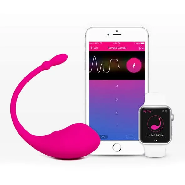 Lovense - Lush App-Controlled Bullet Egg Vibrator (Pink)